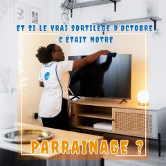 En octobre, on distribue des bonbons aux enfants