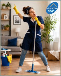 🎶✨ Chez Domicile Clean, la bonne humeur fait aussi partie de nos services ! ✨🎶